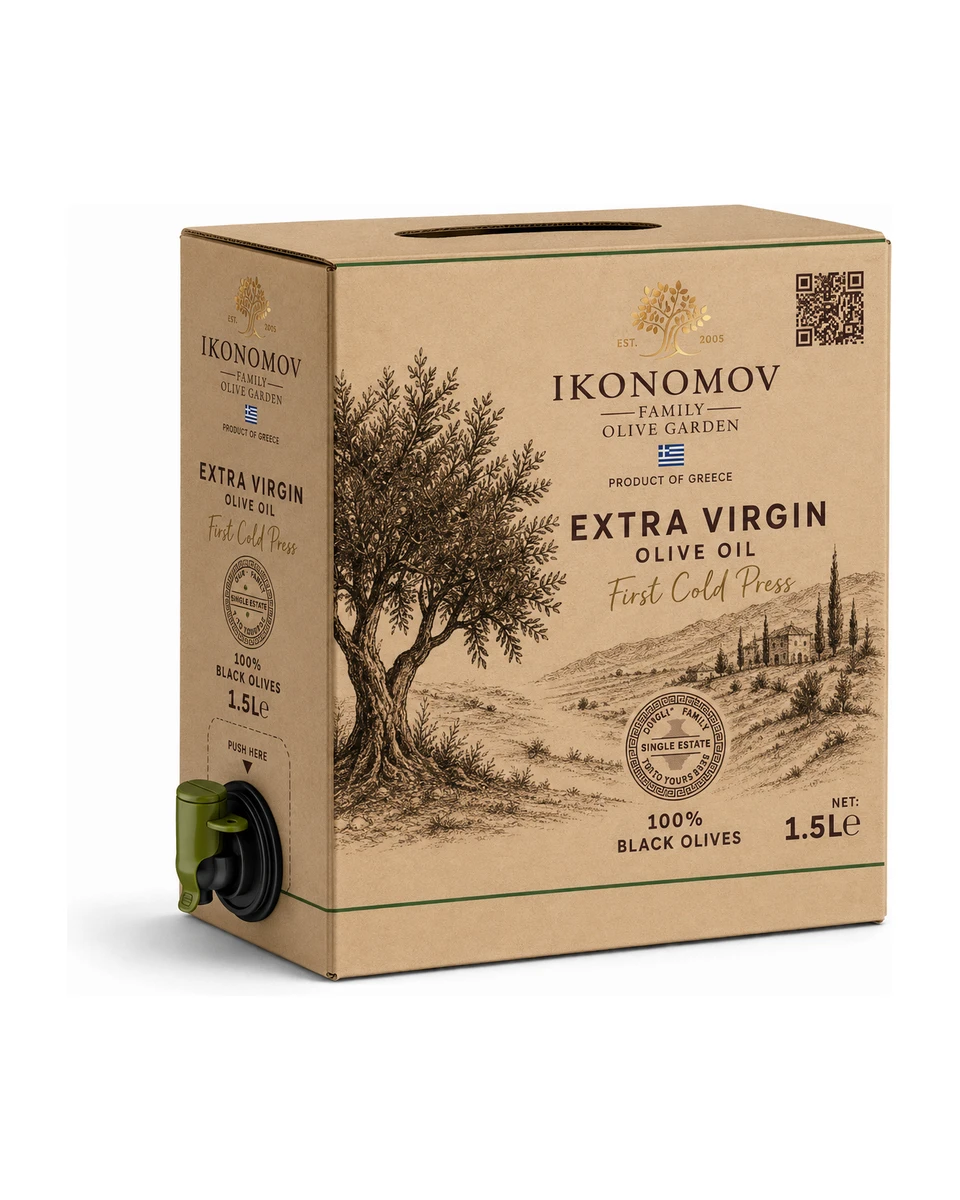 Bag-in-box кутия, зехтин от късна беритба